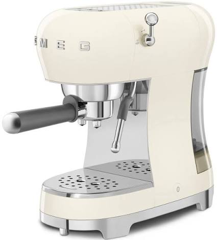 SMEG Machine à expresso manuelle avec buse vapeur,15 bars, chauffe-tasses passif