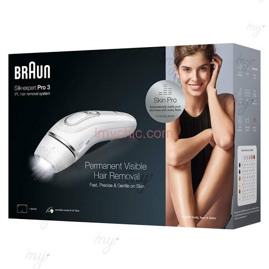 Braun Epilation semi-définitive Epilateur à lumière pulsée, 3 niveaux d'intensité - PL3020