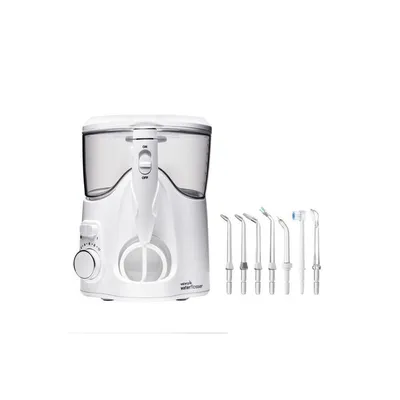 جهاز Waterpik Ultra Plus المائي لتنظيف الأسنان (WP-160) – 7 رؤوس – 10 مستويات لضغط الماء