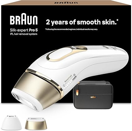 braun silkexpert pro5 Epilateur lumière PL5140-400 000 flahes-2 tetes precision-pochettes